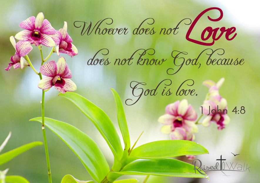 Whoever does not Love does not know God, because God is love. ~ 1 John 4:8