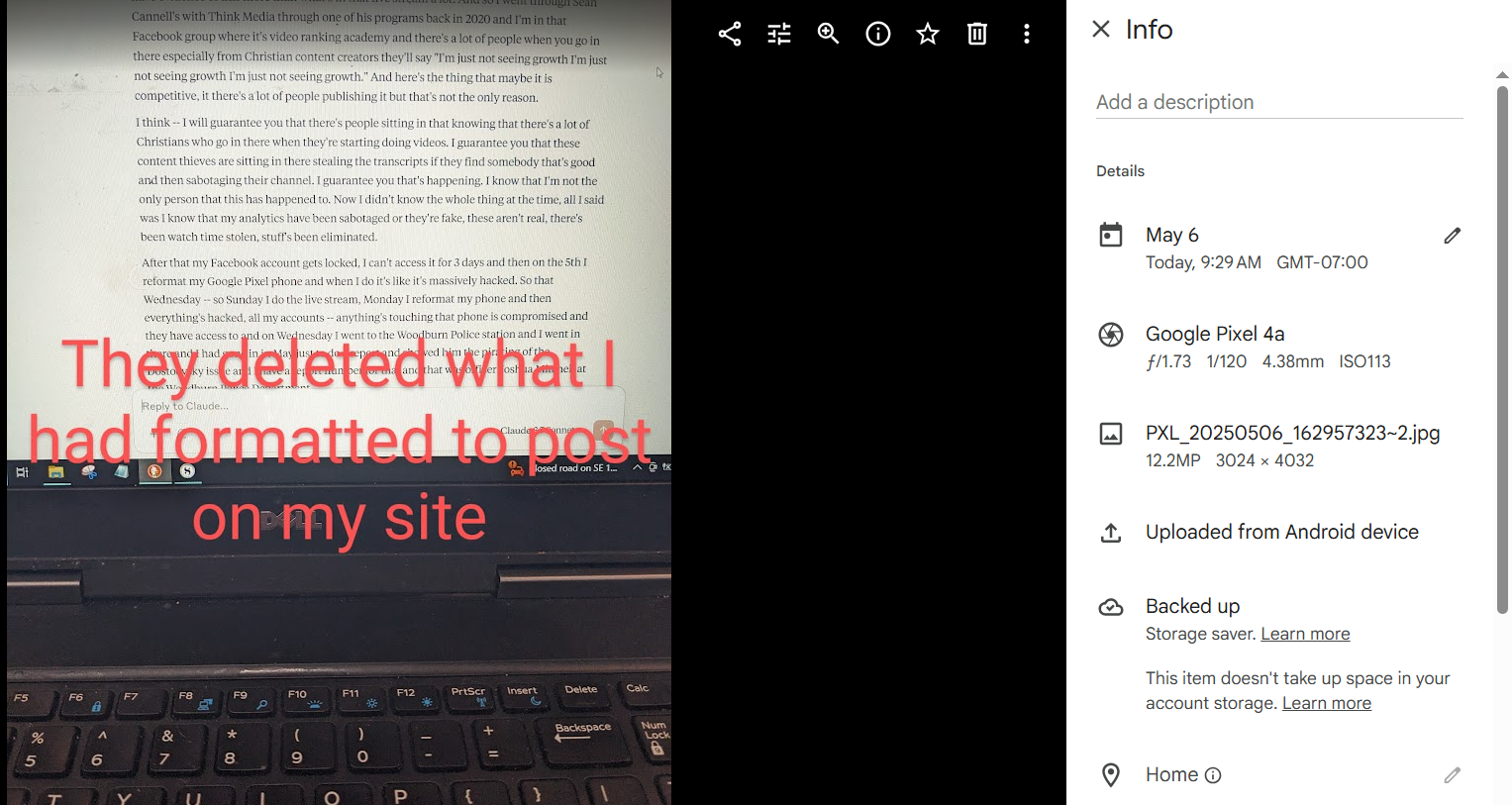 transcript that was deleted from my Scrivener project about FBI and government corruption